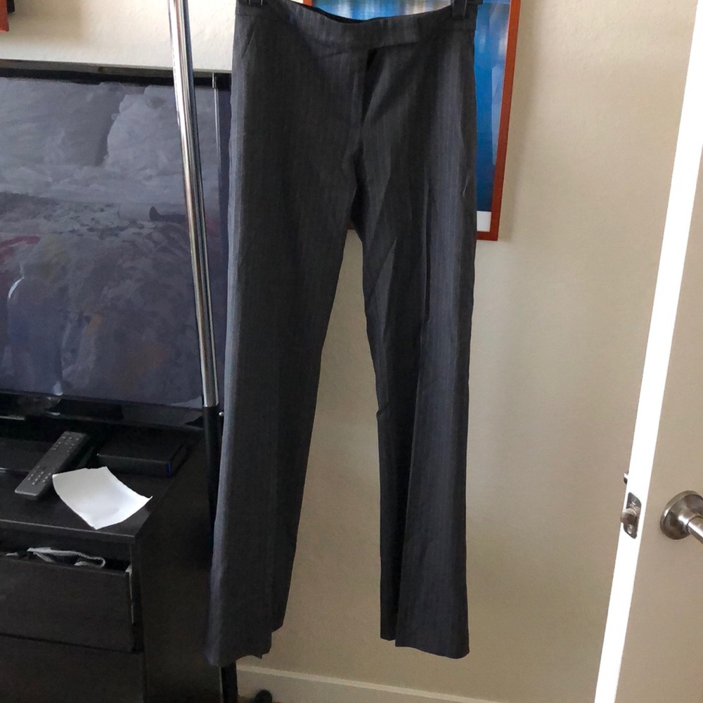 Bebe pinstriped suit pants